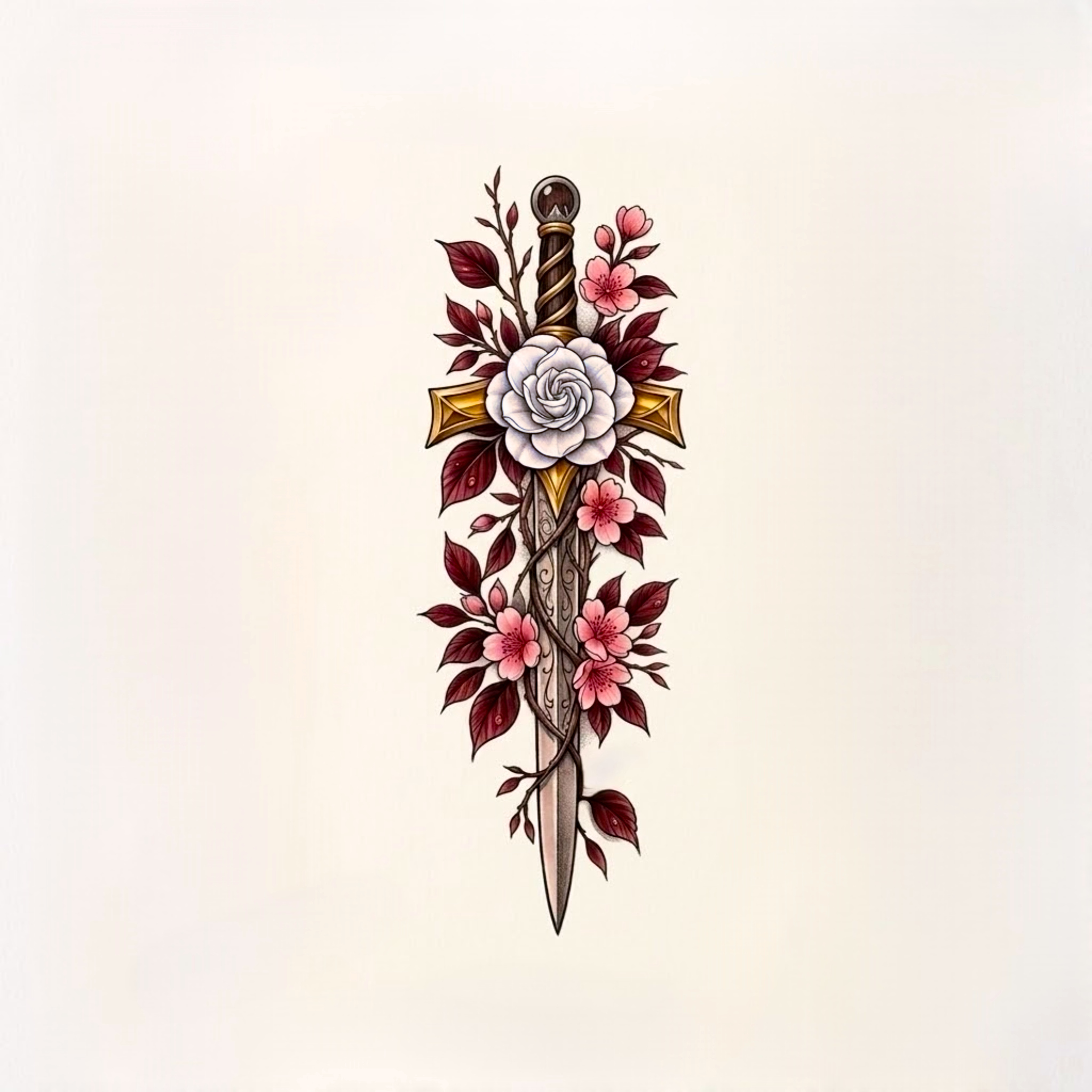 White Rose and Sword emblem